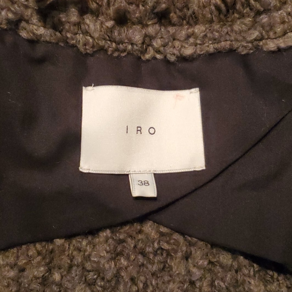 IRO Campbell Fuzzy Mohair Cardigan Sweater Coat - Picture 4 of 8